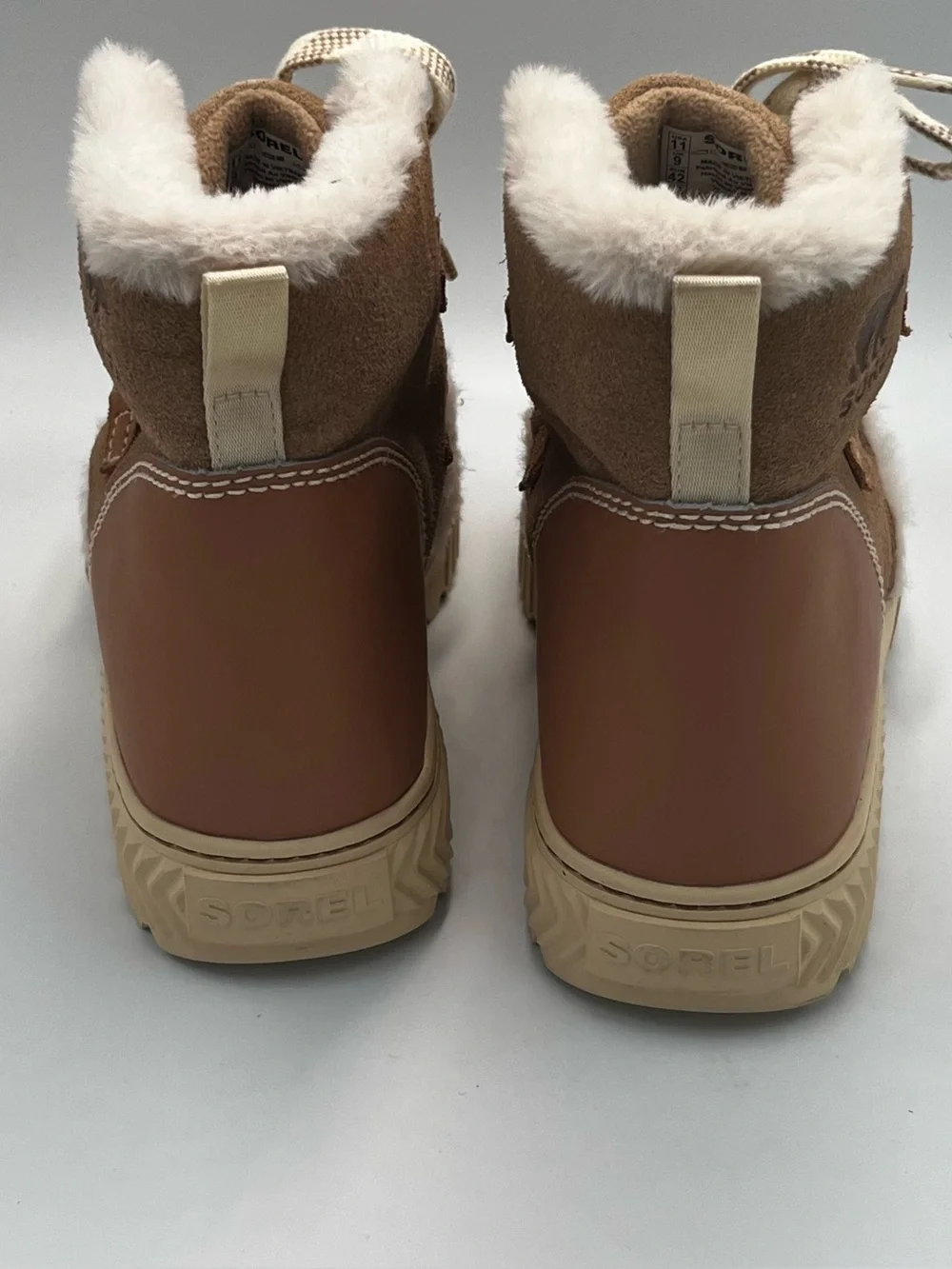Sorel Ona Ave Alpine Lace-up Boots w Faux Fur Women’s Size 11